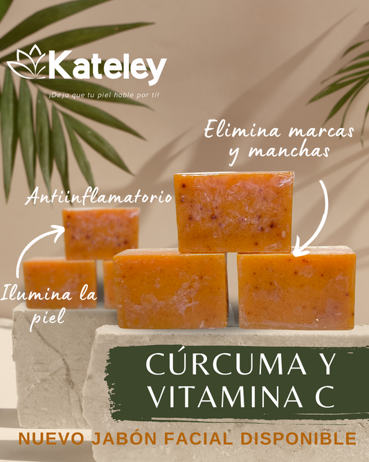 Jabón facial de Cúrcuma y Vitamina C